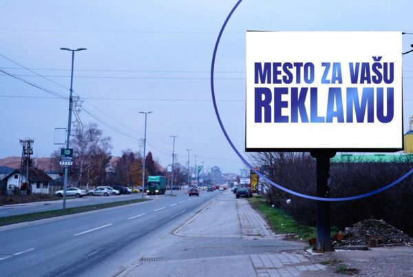 Led ekran 128, površina 4x3 metara, lokacija Jasički put, u pravcu izlaska iz Kruševca ka auto-putu