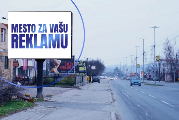 Led ekran 129, površina 4x3 metara, lokacija Jasički put, u pravcu centra Kruševca